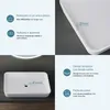 doporro Lavabo da Appoggio 60x40x9 cm in Solid Surface Anteprima dell’immagine prodotto 5