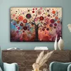 Leinwand Bilder 120x80 cm - Lebensbaum - Lila - Abstrakt - Produktbild-Vorschau 4