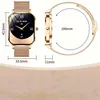 Damen Smartwatch Gold Mit Bluetooth Anrufen – 2 Armbänder, Produktbild-Vorschau 5