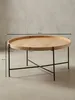 Technische Zeichnung des runden Couchtischs mit exakten Maßangaben: 78 cm Breite, 40 cm Höhe und 2 cm Plattenstärke für die präzise Raumplanung._#sku_BARWL6.493# Produktbild-Vorschau