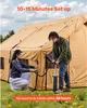 Aufblasbares Campingzelt für 8-12 Personen - Glamping Zelt Produktbild-Vorschau 4