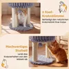COSTWAY Katzenbaum en peluche, griffoir avec plateforme de Voir les images du produit 4