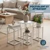bremermann Lot de 4 tabourets à fleurs, présentoir à fleurs Voir les images du produit 2