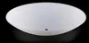A white, circular glass lampshade with a hole in the center, presented against a black background. Produktbild-Vorschau
