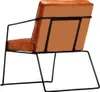 Fauteuil marron clair cuir véritable Voir les images du produit 3