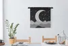 MuchoWow® Wandteppich Wandbehang Nacht - Mond - Schwarz - Produktbild-Vorschau 2