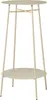 Runder Beistelltisch aus Metall in Beige, 60 cm hoch, 35 cm Produktbild-Vorschau 1