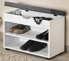 Kesper Schuhregal weiß grau Polyester MDF-Platte 30 cm x 60 Produktbild-Vorschau 2