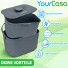 YourCasa Biomülleimer Küche 5L - Komposteimer für Produktbild-Vorschau 6
