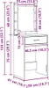 vidaXL Toaletný stolík so zásuvkami biely 50 x 41 x 135 cm Náhľad obrázku produktu 7