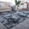 Tapis en peluche shaggy, gris foncé, doux, poils, 80 x 150 Voir les images du produit 4
