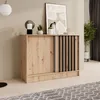 BEAUTYSOFA | Kommode HORIZON 100 cm Artisan, Schwarz mit Produktbild-Vorschau 5