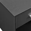 [en.casa]® Table de chevet, gris, 1 tiroir et 1 étagère, Voir les images du produit 6