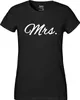 Huuraa Damen T-Shirt Mrs. Schriftzug S Black Bio Baumwolle Produktbild-Vorschau 2
