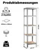 Étagère Wiltec pour charges lourdes, galvanisée, 40 x 40 x Voir les images du produit 3