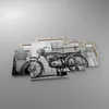 Bild auf Leinwand - Leinwandbild - 4 Teile - Alt Motorrad Produktbild-Vorschau 2