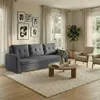KomfortWelt24 3-Sitzer Sofa mit Schlaffunktion und Produktbild-Vorschau 2