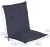 Beautissu Sedia da giardino con schienale basso Loft NL, Anteprima dell’immagine prodotto 5