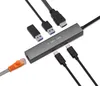 Hurricane C0546 6-in-1 USB Type C HUB Dock 10Gbps RJ45 100w Produktbild-Vorschau 1