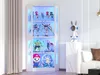 VOWNER Eckdisplay-Schrank mit Glastüren, Beleuchtete Produktbild-Vorschau 10