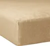 A close-up view of a fitted sheet.
