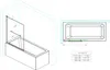 doporro Duschwand für Badewanne Badewannenaufsatz 90x140cm Produktbild-Vorschau 7