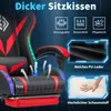 Herná stolička Hoffree, ergonomická, s masážnou funkciou (2 Náhľad obrázku produktu 7