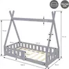 ML-Design Kinderbett Tipi 70x140 cm mit Matratze, Produktbild-Vorschau 7