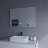 LED Badspiegel 100x70cm mit Beleuchtung Kaltweiß 6400K Produktbild-Vorschau 2