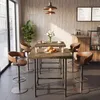 Tribesigns Bartisch, 90 cm Bistrotisch, quadratischer Produktbild-Vorschau 7