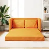 vidaXL Bodensofa mit Schlaffunktion Dunkelgelb 112x174x55 Produktbild-Vorschau 9