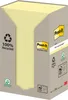 Post-it® Recycling Notes Gelb Haftnotizen 38x51mm 24 Blöcke Produktbild-Vorschau 1