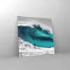 Bilder auf glas - Einteilig - Surfen Welle Türkis - 60x60cm Produktbild-Vorschau 4