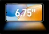 A smartphone screen displaying its size. Produktbild-Vorschau