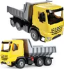 Two toy dump trucks, one above the other, against a white background. Anteprima dell’immagine prodotto