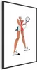 Posterpapier Poster - Tennis Player with a Racket on a Produktbild-Vorschau 1
