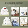 2 STÜCK Steckdosen Adapter mit Schalter, Doppelstecker, Produktbild-Vorschau 2