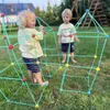 WOOPIE Veľké stavebné kocky Set Slamky Trubky 128 el. Náhľad obrázku produktu 4
