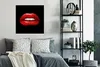 MuchoWow® Poster Lippen - Geld - Rot 75x75 cm - Wand Produktbild-Vorschau 4