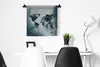 MuchoWow® Wandteppich Wandbehang Weltkarte - Blau - Produktbild-Vorschau 3