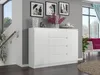 Komoda 140 cm zásuvky dveře skříňka FRAMIRE R-140-S4 bílá Náhled obrázku produktu 7