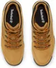A top-down view of a pair of tan Timberland hiking boots. Náhled obrázku produktu