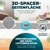 A mattress topper with various features highlighted through text and close-up images. Produktbild-Vorschau