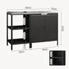 Outdoorset 'Bolognano' Standregal und Schrank Stahl Produktbild-Vorschau 3