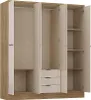 Kleiderschrank mit 6 Türen & 3 Schubladen - 180 cm - Beige Produktbild-Vorschau 3