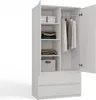 CDF Moderner Schrank Malwa SS-90 | Farbe: weiß | Ideal für Produktbild-Vorschau 8