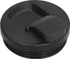 A black flip-top lid for a blender cup. Produktbild-Vorschau