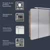 FACKELMANN LED Spiegelschrank MILANO / Badschrank mit 3D Produktbild-Vorschau 3