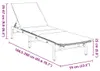 vidaXL Sonnenliege mit Auflage Grau Poly Rattan Produktbild-Vorschau 8