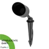 A black garden spotlight with a spike for ground insertion. Náhľad obrázku produktu
